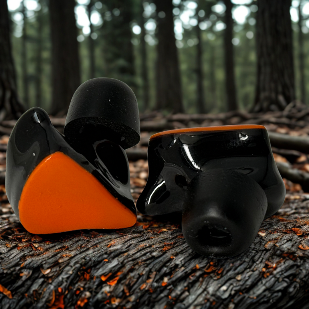 Worker using hearing protection in a professional environment