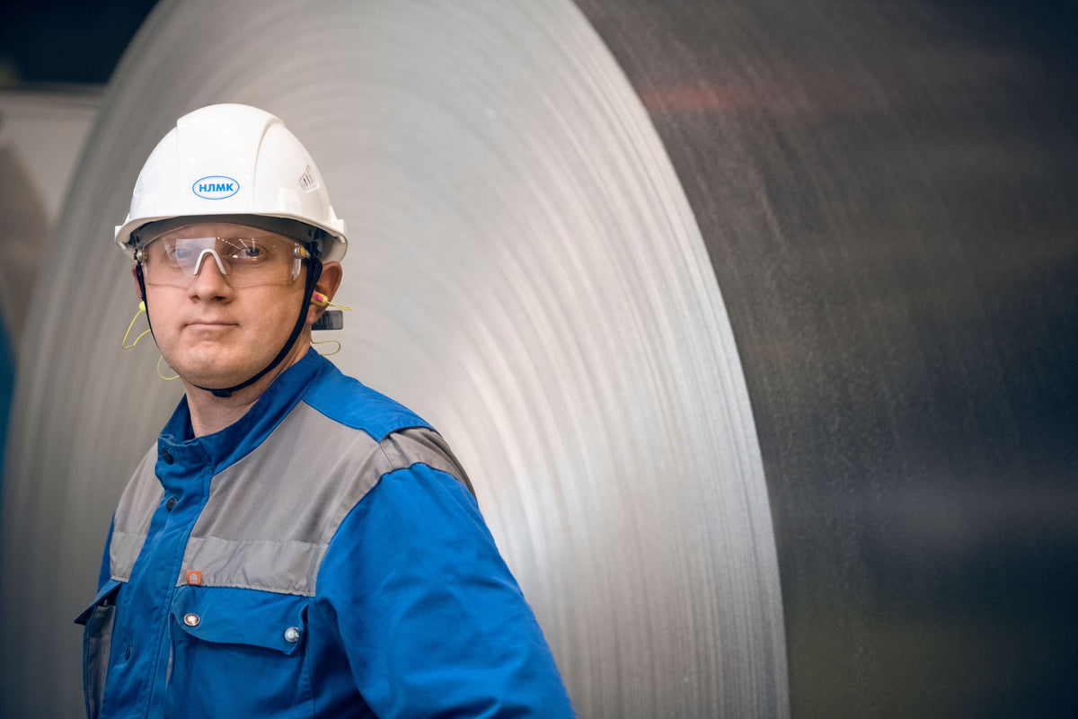 Industrial worker in a demanding manufacturing environment